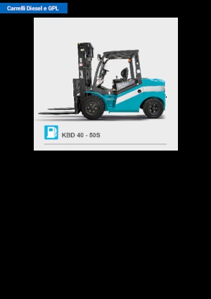 Diesel Forklifts Baoli KBD 50S