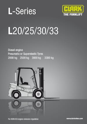 Ön forkliftler dizel Clark L20D