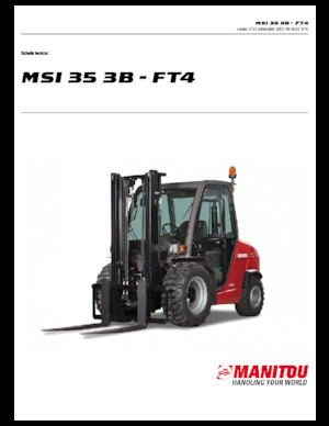 Rough Terrain Forklifts Manitou MSI 35 3B / FT4