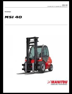 Ön forkliftler dizel Manitou MSI 40