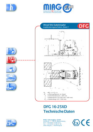 Diesel Explosion Proof Forklifts Miag DFG 30 XD