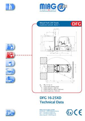 Diesel Explosion Proof Forklifts Miag DFG 25 XD