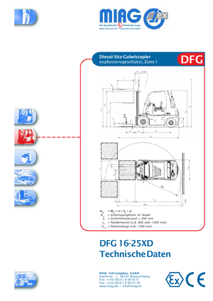 Diesel Explosion Proof Forklifts Miag DFG 40 XD