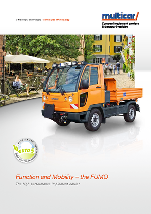 Municipal Tractors Front Hitch Multicar FUMO Tipper  Absetzk.