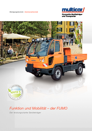 Municipal Tractors Front Hitch Multicar FUMO Tipper  Absetzk.