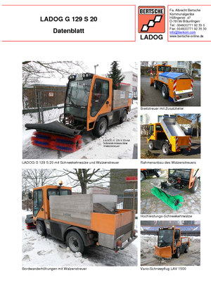 Municipal Tractors Front Hitch Ladog G 129 N 20 E5