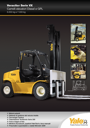 Diesel Forklifts Yale GDP 70 VX