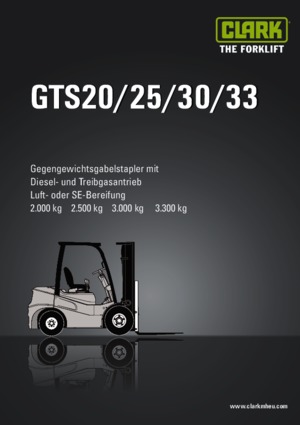 Diesel Forklifts Clark GTS 30 D