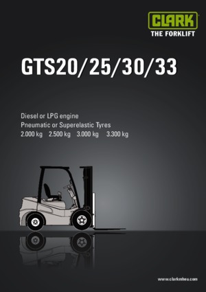 Diesel Forklifts Clark GTS 30 D