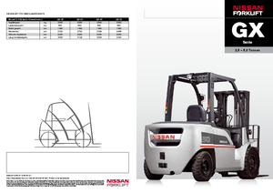 Ön forkliftler dizel Nissan GX 40