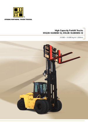 Diesel Forklifts Hyster H16.00XMS 12