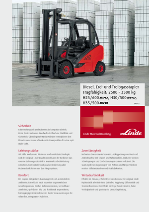 Diesel Explosion Proof Forklifts Linde H35D