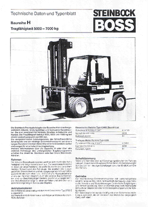 Ön forkliftler dizel Steinbock H 70 D