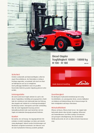 Diesel Forklifts Linde H150/600D