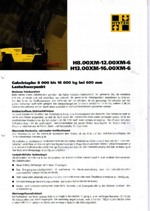 Ön forkliftler dizel Hyster H 9.00 XM