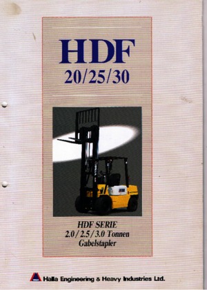 Ön forkliftler dizel Halla HDF 20