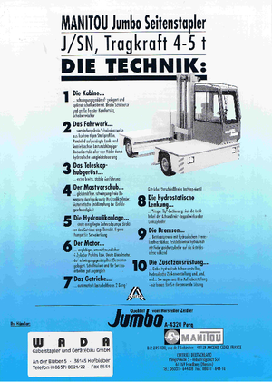 Rough Terrain Forklifts Jumbo J/SN 50