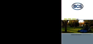 Municipal Tractors Front Hitch BCS MA.TRA 300