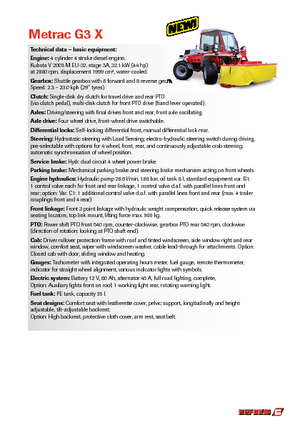 Belediye çok amaçlı araçlar dizel Reform Werke Metrac G 3 X