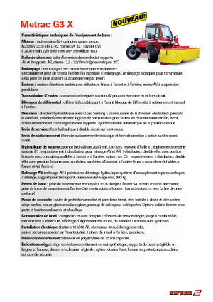 Municipal Tractors Front Hitch Reform Werke Metrac G 3 X