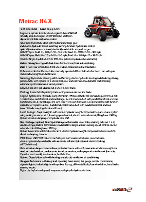 Belediye çok amaçlı araçlar dizel Reform Werke Metrac H 4 X