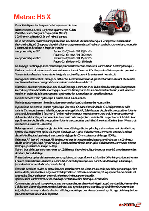 Municipal Tractors Front Hitch Reform Werke Metrac H 5 X