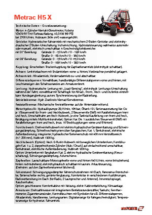 Belediye çok amaçlı araçlar dizel Reform Werke Metrac H 5 X