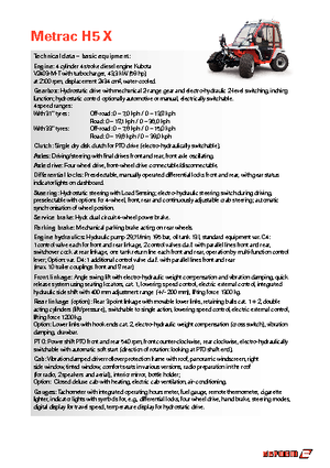 Belediye çok amaçlı araçlar dizel Reform Werke Metrac H 5 X