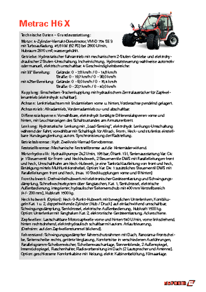 Belediye çok amaçlı araçlar dizel Reform Werke Metrac H 6 X