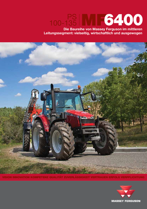 Belediye çok amaçlı araçlar dizel Massey Ferguson MF 6480