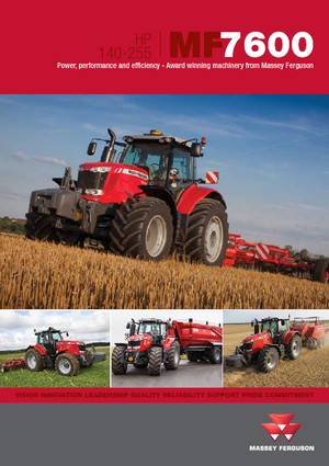 Belediye çok amaçlı araçlar dizel Massey Ferguson MF 7614 Dyna 4 ES