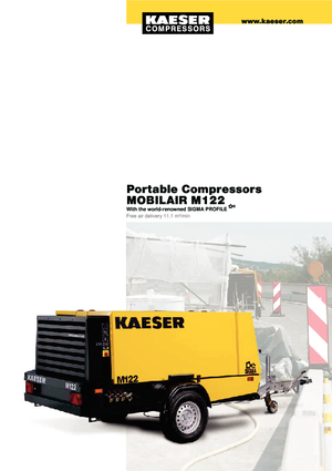 Portable Air Compressors - Diesel, Electric, Gasoline Kaeser Mobilair M 122