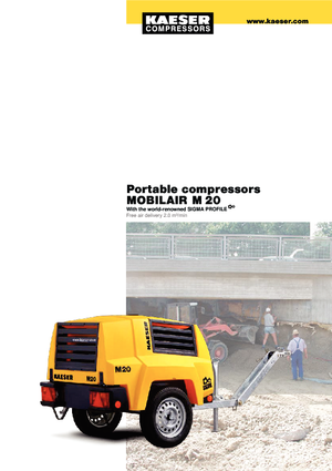 Portable Air Compressors - Diesel, Electric, Gasoline Kaeser Mobilair M 20 PE