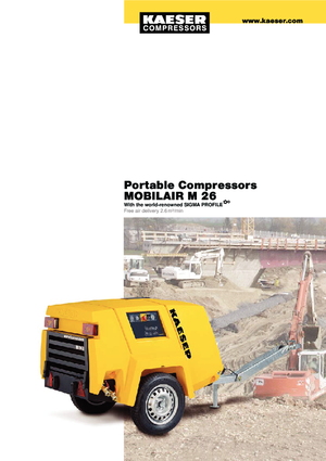 Portable Air Compressors - Diesel, Electric, Gasoline Kaeser Mobilair M 26