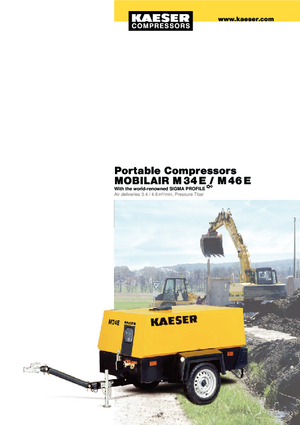 Portable Air Compressors - Diesel, Electric, Gasoline Kaeser Mobilair M 34 E