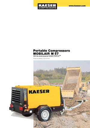 Stationary Air Compressors - Diesel, Electric, Gasoline Kaeser Mobilair M 57