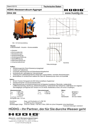 Groundwater Lowering Aggregates Hüdig Diva 350 Whisper