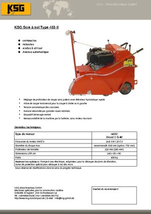 Zemin Testeresi KSG-Maschinenbau KSG 463