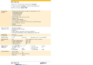 Diesel Power Generators GenSet MG 10/8 S-K