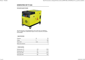 Dizel Jeneratörler PRAMAC Lifter P 11000 TYA