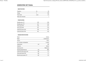 Diesel Power Generators PRAMAC Lifter P 6000s SYA