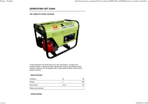 Diesel Power Generators PRAMAC Lifter X 3000