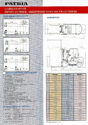 Diesel Forklifts Patria PFD 30 T-1