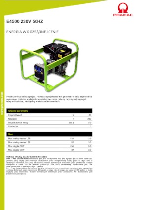 Diesel Power Generators PRAMAC Lifter E 4500 SYH