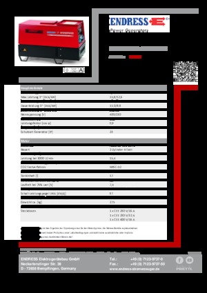 Dizel Jeneratörler Endress ESE 1204 DHS-GT ES ISO DI