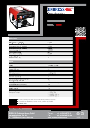 Diesel Power Generators Endress ESE 604 DYS ES DI