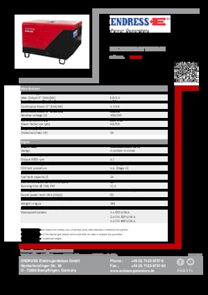 Diesel Power Generators Endress ESE 706 DYS-GT ES ISO DI