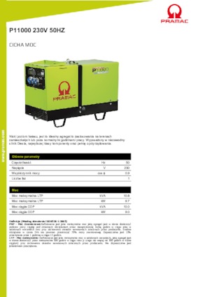 Diesel Power Generators PRAMAC Lifter P 11000 TYA