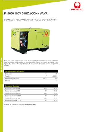 Diesel Power Generators PRAMAC Lifter P 18000 TYA