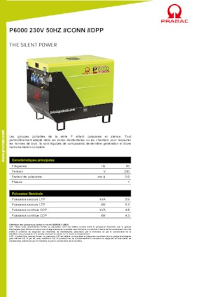 Dizel Jeneratörler PRAMAC Lifter P 6000 TYA